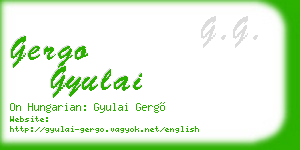 gergo gyulai business card